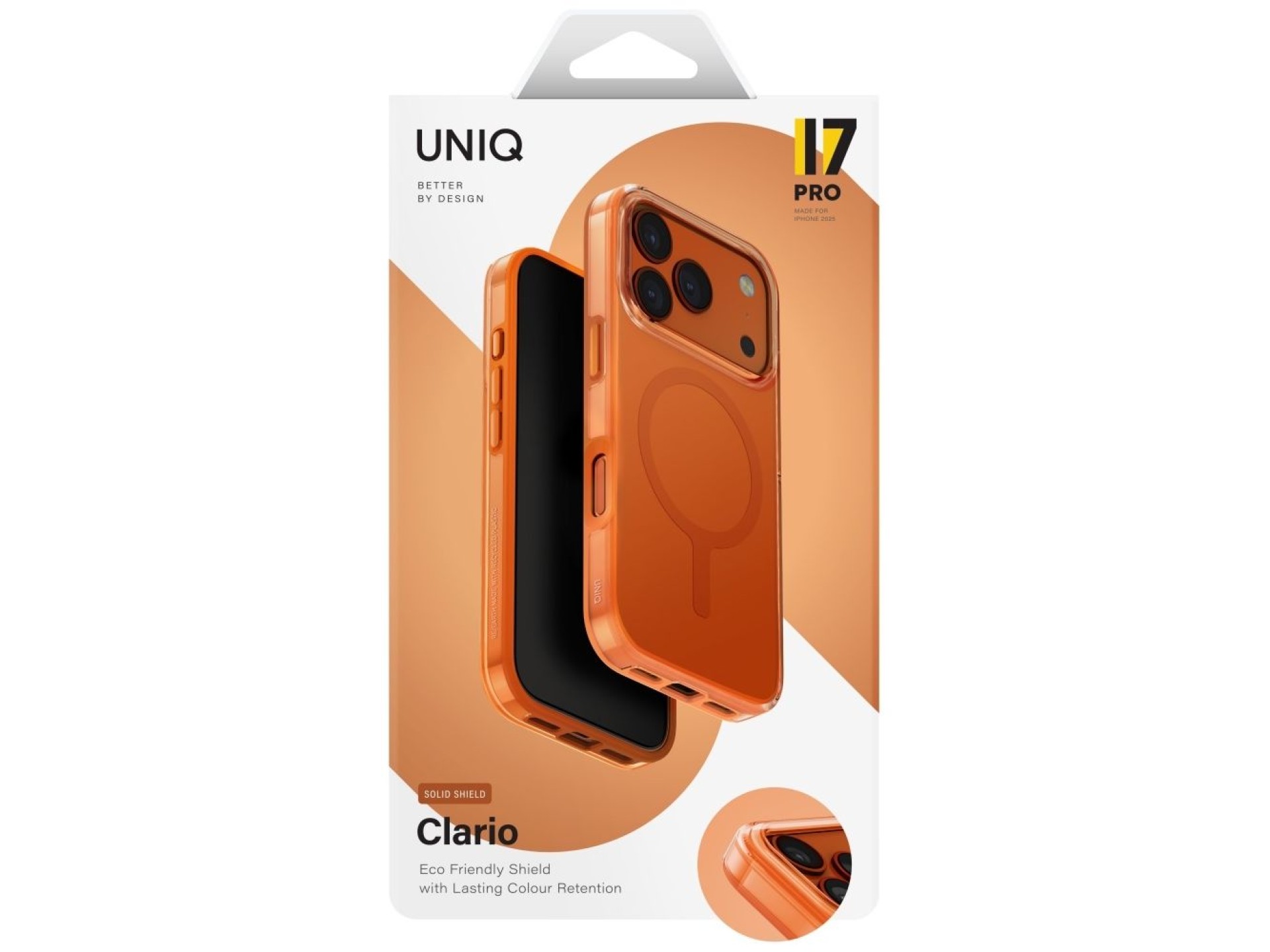 Uniq Clario Magclick Charging Case for iPhone 17 Pro - Orange