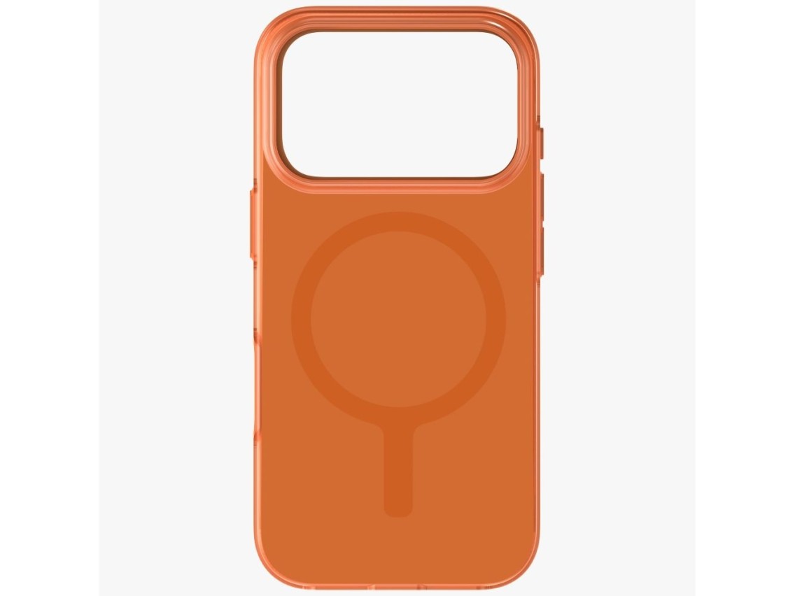 Funda de carga Uniq Clario Magclick para iPhone 17 Pro - Naranja