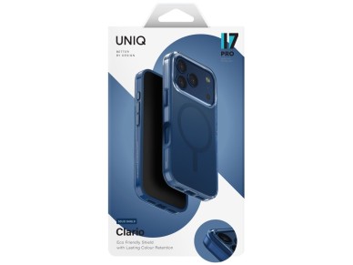 Funda de carga Uniq Clario Magclick para iPhone 17 Pro - Azul