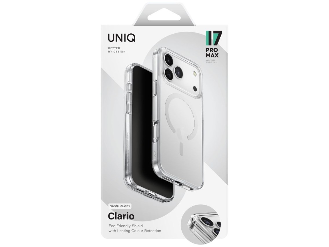 Uniq Clario Magclick Charging Case for iPhone 17 Pro Max - Transparent