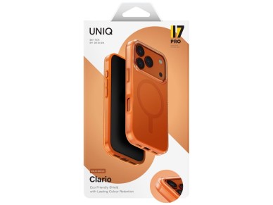 Uniq Clario Magclick Charging Case for iPhone 17 Pro - Orange Uniq Clario Magclick Charging Case for iPhone 17 Pro - Orange