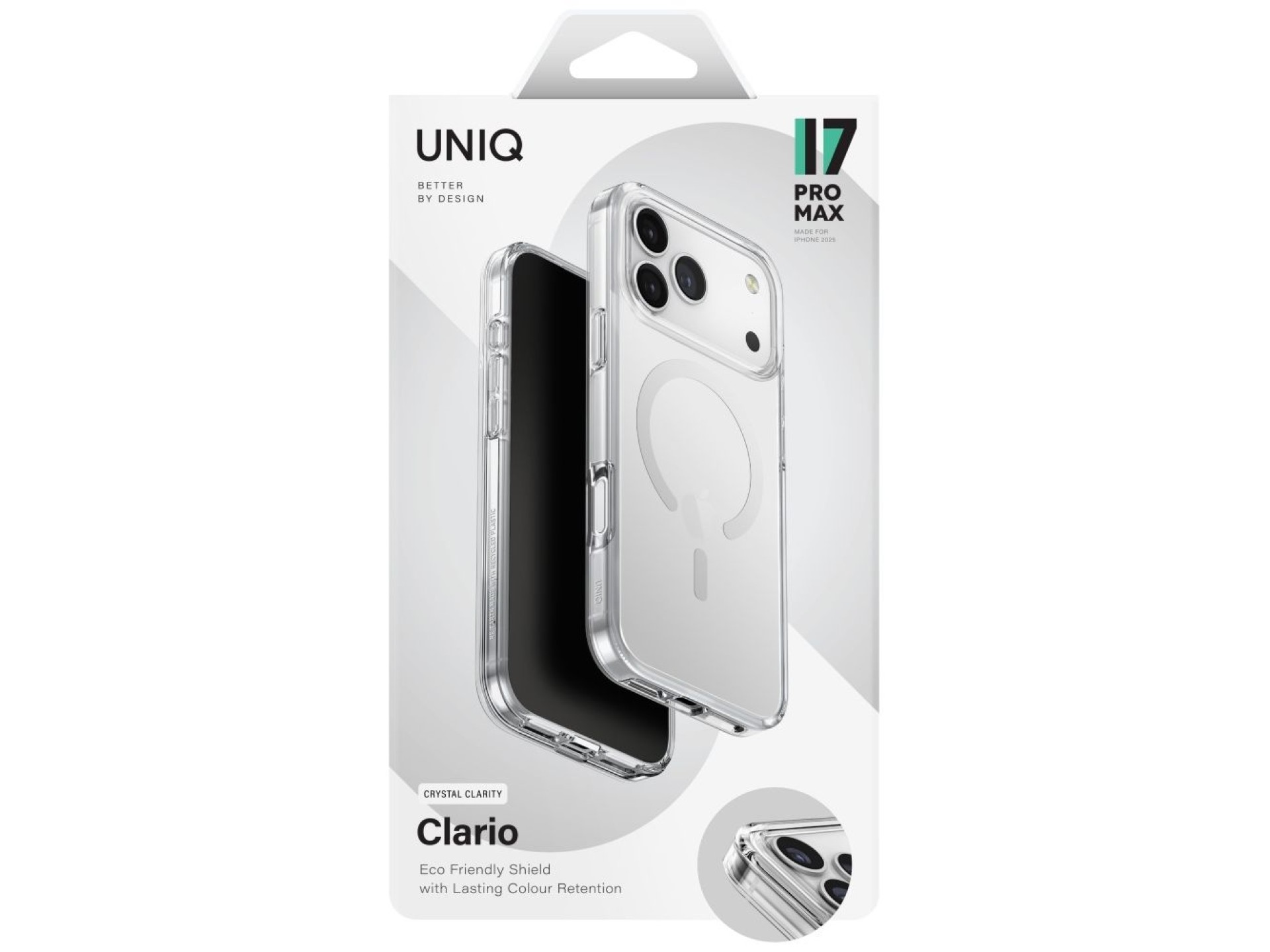 Uniq Clario Magclick Charging Case for iPhone 17 Pro Max - Transparent