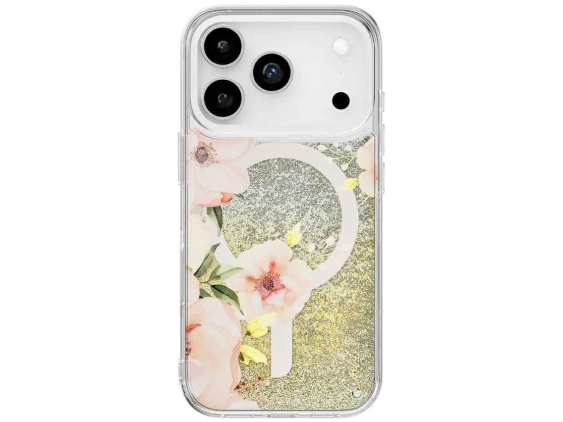 Uniq Coehl Fleurette Magnetic Charging Case for iPhone 17 Pro - Transparent