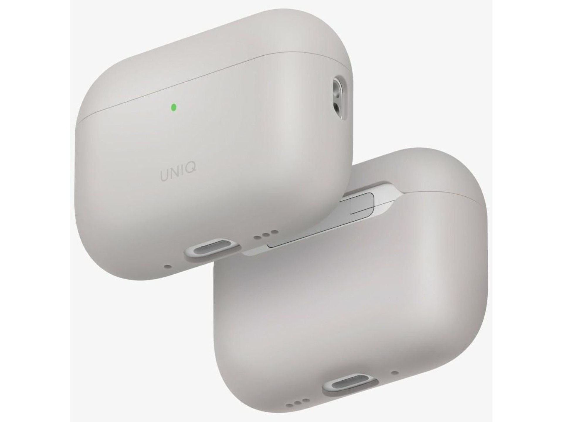 Capa de silicone Uniq Lino para AirPods Pro - Bege