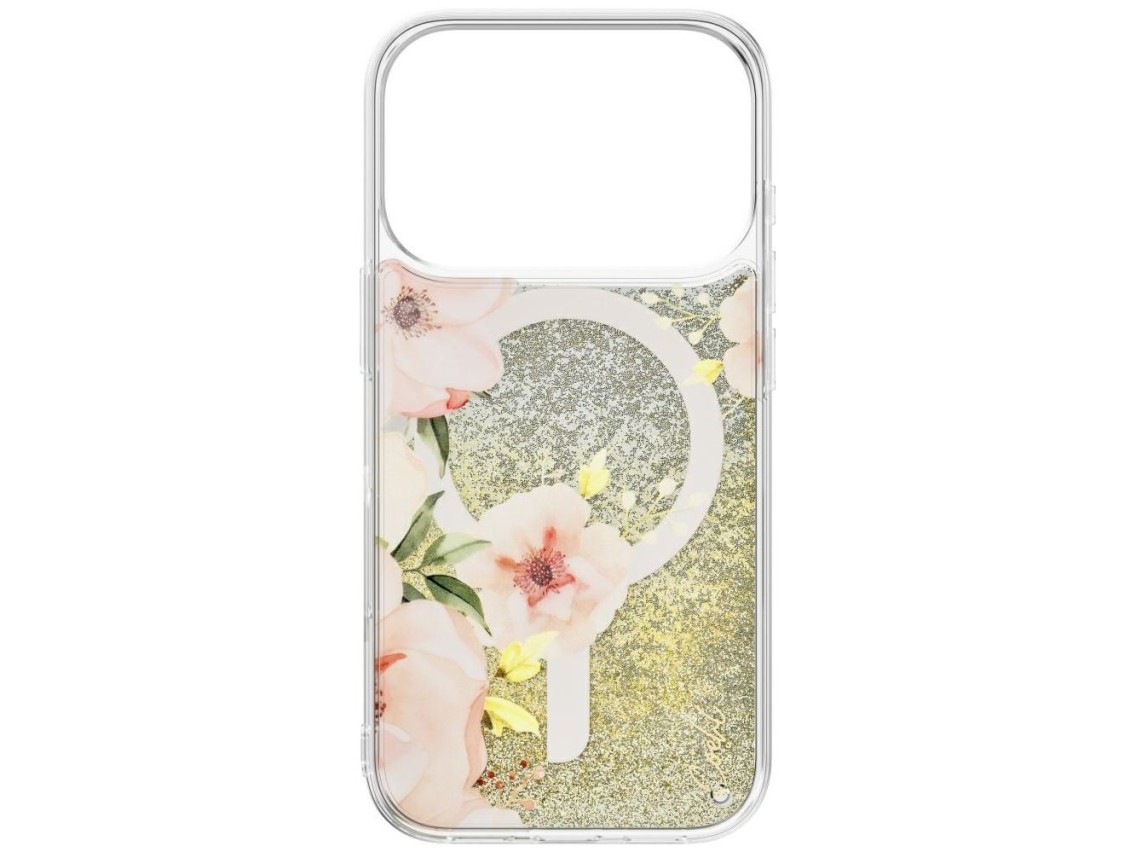 Uniq Coehl Fleurette Magnetic Charging Case for iPhone 17 Pro - Transparent