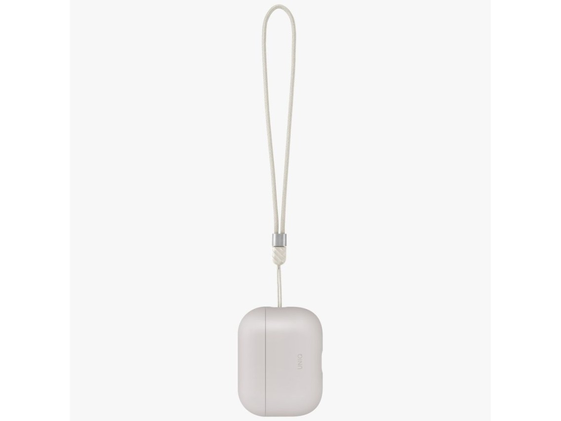Capa de silicone Uniq Lino para AirPods Pro - Bege