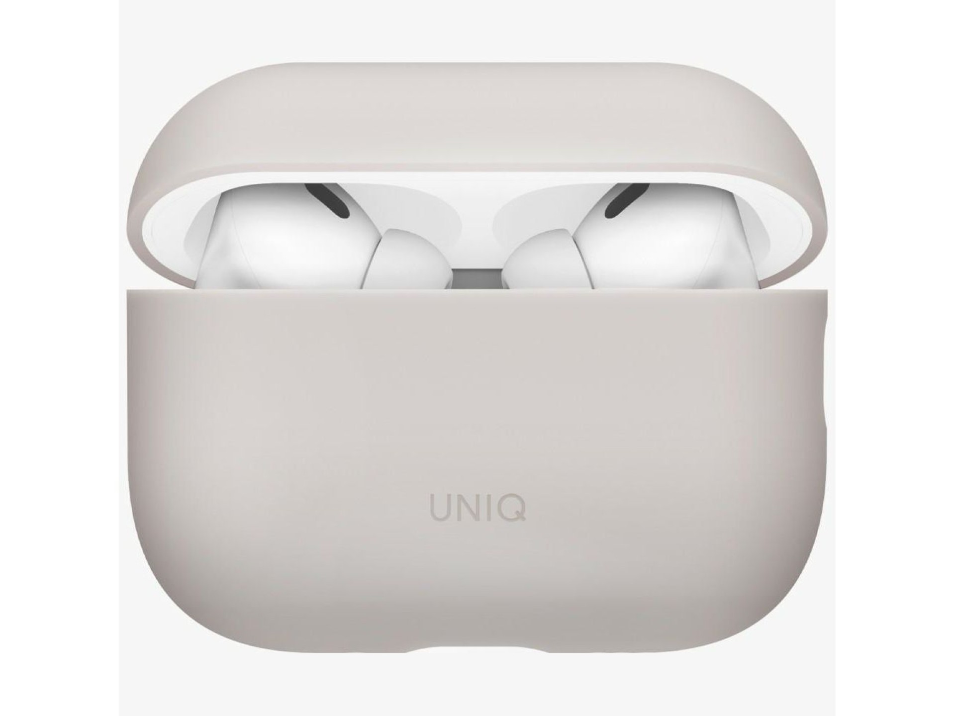 Capa de silicone Uniq Lino para AirPods Pro - Bege