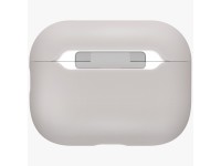Capa de silicone Uniq Lino para AirPods Pro - Bege