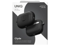 Funda Uniq Clyde para AirPods Pro 3 - Negra y gris Funda Uniq Clyde para AirPods Pro 3 - Negra y gris