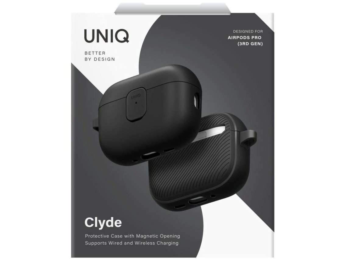 Funda Uniq Clyde para AirPods Pro 3 - Negra y gris