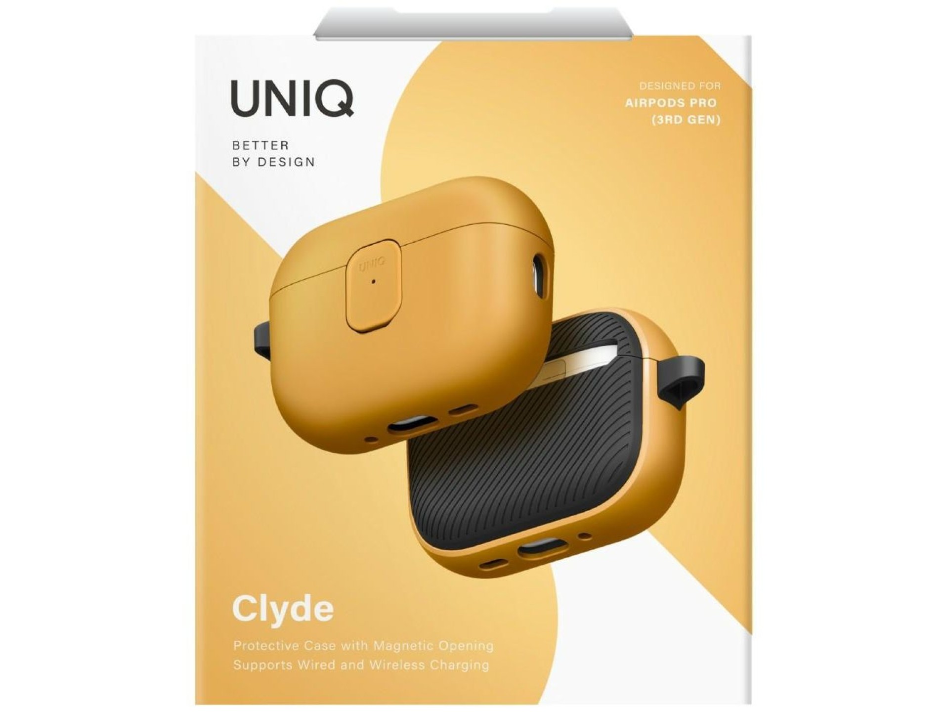 Funda Uniq Clyde para AirPods Pro de 3.ª generación - Amarillo-Gris