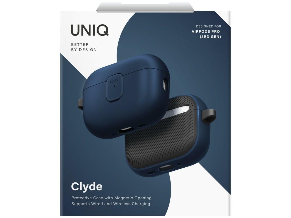 Funda Uniq Clyde para AirPods Pro de 3.ª generación - Azul/Gris