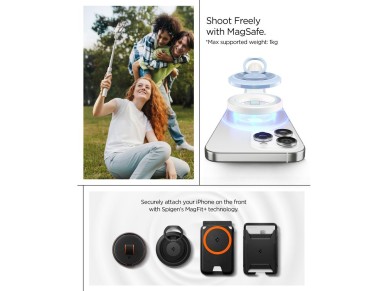 Spigen S582W Bluetooth Selfie Stick - Beige Spigen S582W Bluetooth Selfie Stick - Beige