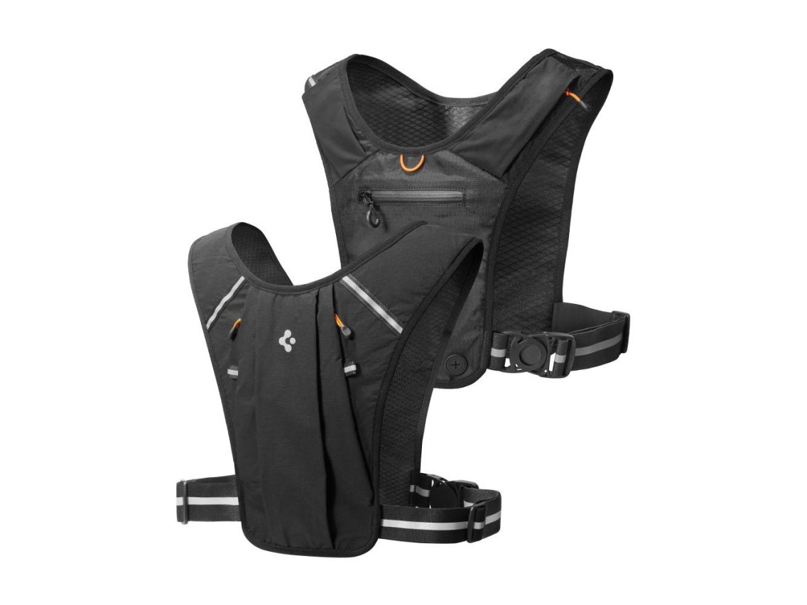 Chaleco de running Spigen A720 Dynamic Shield, tallas L-XL - Negro