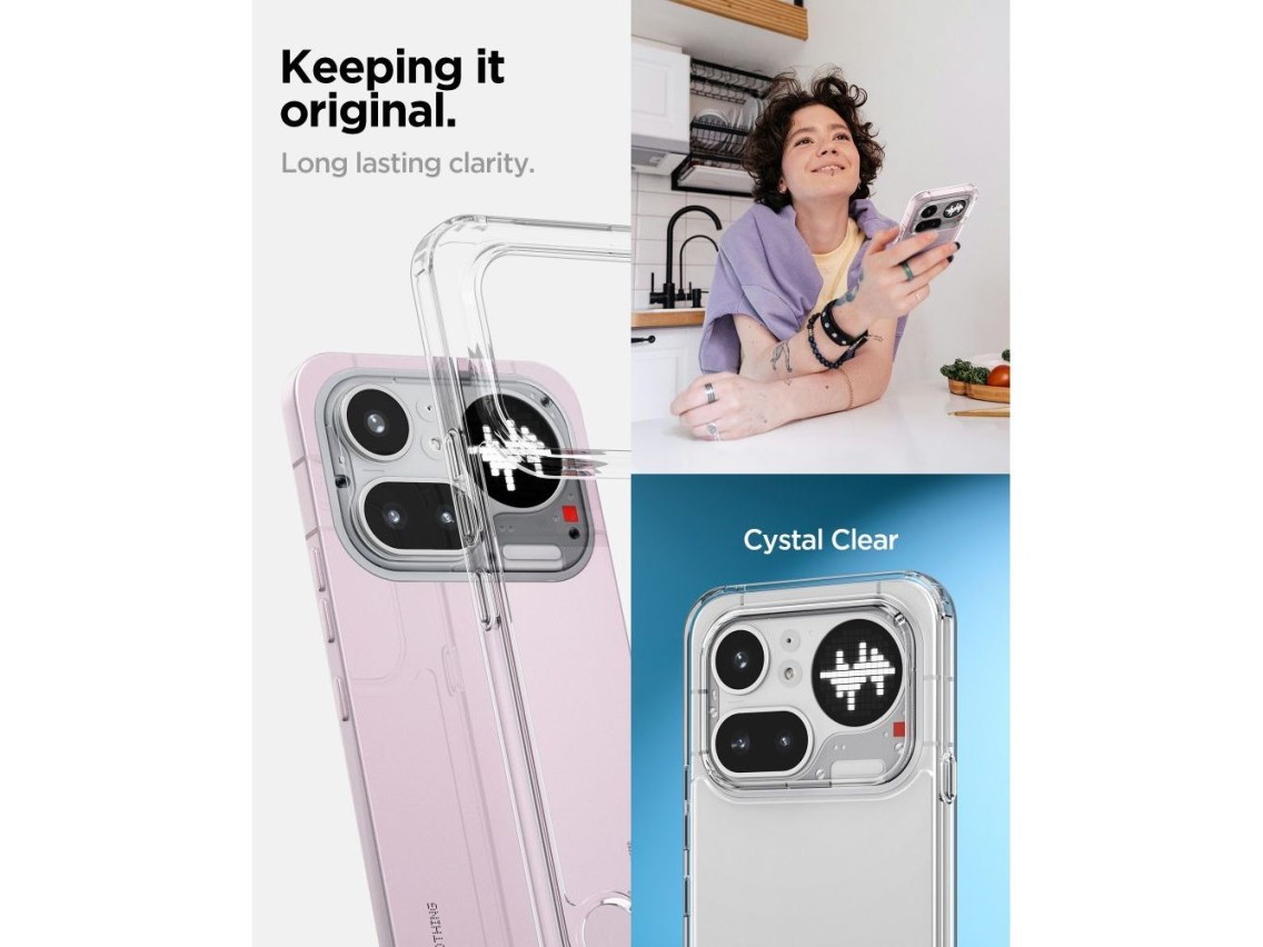 Capa Spigen Ultra Hybrid para Nokia Phone 4A Pro - Transparente