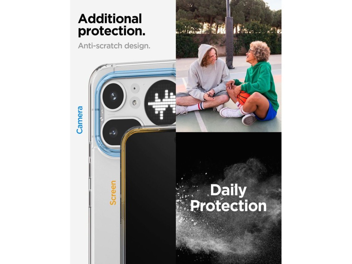 Capa Spigen Ultra Hybrid para Nokia Phone 4A Pro - Transparente
