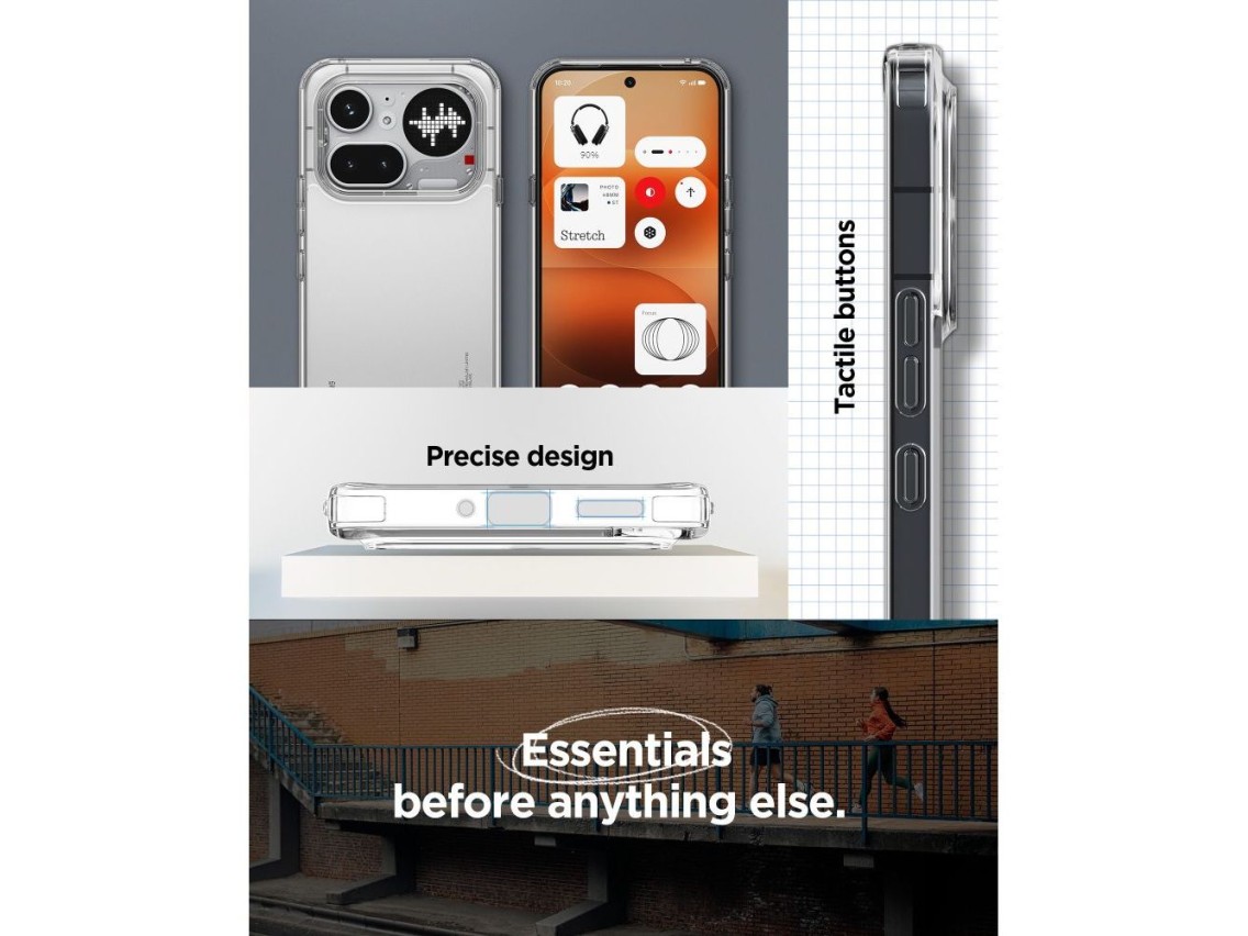 Capa Spigen Ultra Hybrid para Nokia Phone 4A Pro - Transparente