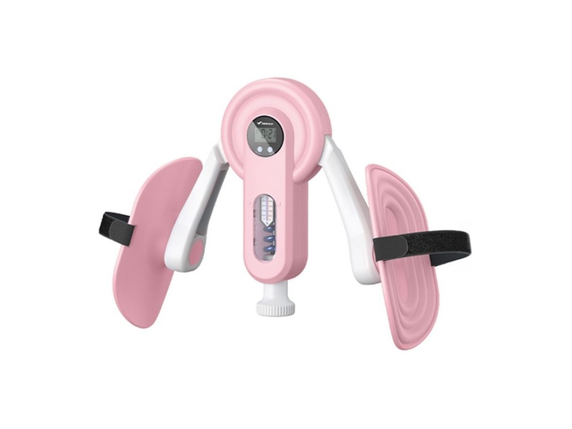MERACH MR-2522 Exercitador de Pernas (Branco e Rosa)