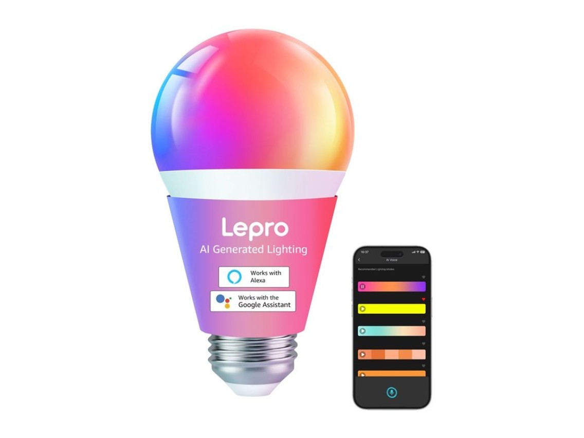 LEPRO B1 E27 LED Bulb with Bluetooth and Wi-Fi, 806 lm