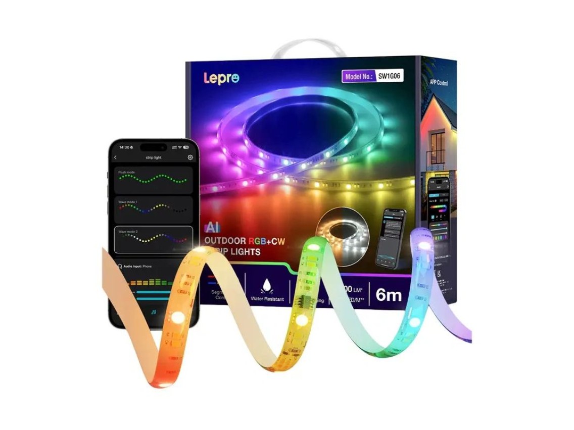 Tira de LED inteligente RGB LEPRO SW1-6, 6 m
