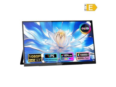 Monitor port�til ZEUSLAP OL133ED com tela sens�vel ao toque de 13,3".