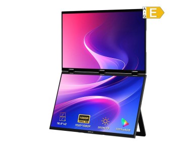 Monitor port�til duplo ZEUSLAP Z18W de 18"