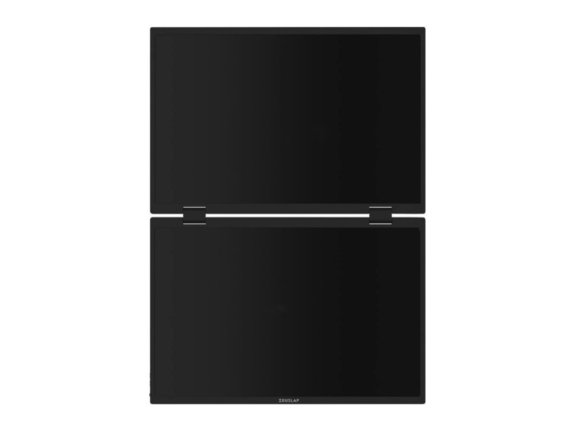 Monitor port�til ZEUSLAP Z14W com tela sens�vel ao toque dupla de 14 polegadas