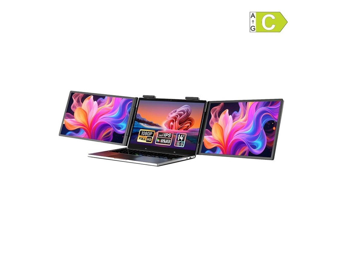 Portable monitorZEUSLAP ZB14 dual 14" portable monitor