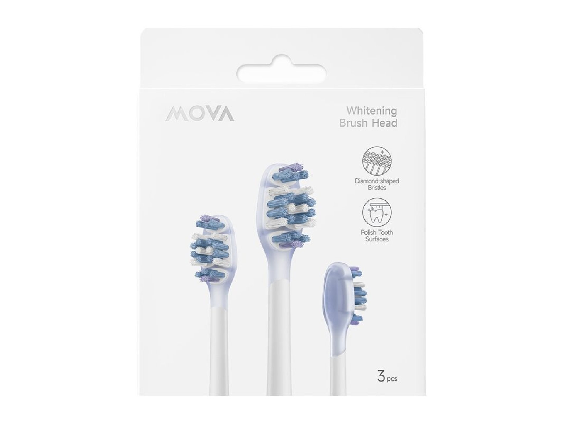 Replacement brush heads for the MOVA Fresh 20 and Sensus Fresh 10