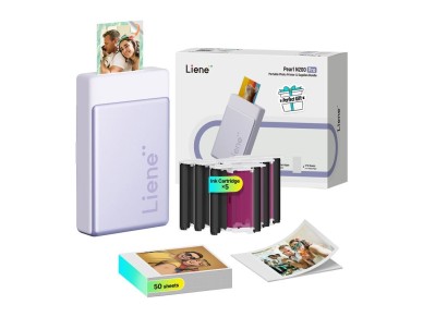 LIENE Pearl N200 Pro 2x3" Portable Photo Printer (Purple) LIENE Pearl N200 Pro 2x3" Portable Photo Printer (Purple)