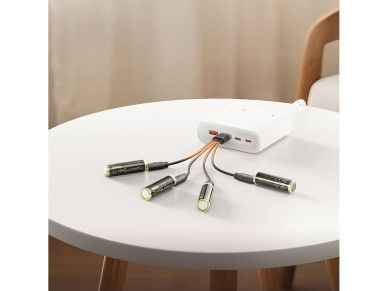 Bateria de l�tio Orico Ener-G EG5C 1,5V 2100mWh AA recarreg�vel via USB-C, pacote com 4 unidades.