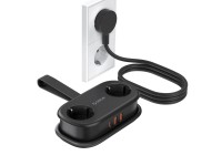 Orico APP 15.5W 5in1 Power Strip 2x AC + 2x USB-A + 1x USB-C - Black
