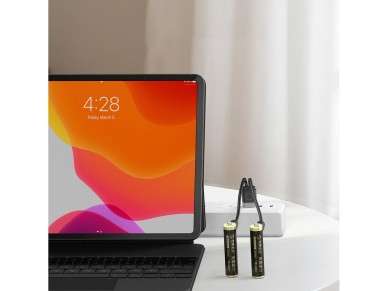 Orico Ener-G EG7C AAA Lithium Battery 1.5V 500mWh USB-C Rechargeable Battery with Charging Cable 2 p