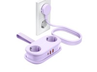 Orico AP3 20W GaN 5in1 Power Strip 2x AC + 2x USB-A + 1x USB-C - Purple Orico AP3 20W GaN 5in1 Power Strip 2x AC + 2x USB-A + 1x USB-C - Purple