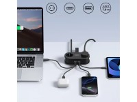 Regleta de alimentación Orico AP3 de 20 W GaN 5 en 1: 2 puertos CA + 2 puertos USB-A + 1 puerto USB- Regleta de alimentación Orico AP3 de 20 W GaN 5 en 1: 2 puertos CA + 2 puertos USB-A + 1 puerto USB-