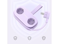 Régua de energia Orico AP3 65W GaN 6 em 1: 2x AC + 2x USB-A + 2x USB-C - Roxa Régua de energia Orico AP3 65W GaN 6 em 1: 2x AC + 2x USB-A + 2x USB-C - Roxa