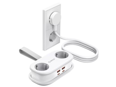 Regleta de alimentación Orico AP3 de 20 W GaN 5 en 1: 2 puertos CA + 2 puertos USB-A + 1 puerto USB- Regleta de alimentación Orico AP3 de 20 W GaN 5 en 1: 2 puertos CA + 2 puertos USB-A + 1 puerto USB-