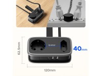 Regleta de alimentación Orico AP3 de 65 W GaN 6 en 1: 2 puertos CA + 2 puertos USB-A + 2 puertos USB Regleta de alimentación Orico AP3 de 65 W GaN 6 en 1: 2 puertos CA + 2 puertos USB-A + 2 puertos USB
