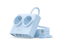 Regleta Orico PDC25 de 25 W 6 en 1: 2 puertos CA + 2 puertos USB-A + 2 puertos USB-C - Azul Regleta Orico PDC25 de 25 W 6 en 1: 2 puertos CA + 2 puertos USB-A + 2 puertos USB-C - Azul