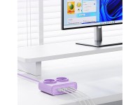 Régua de energia Orico PDC25 25W 6 em 1: 2 tomadas AC + 2 portas USB-A + 2 portas USB-C - Roxa Régua de energia Orico PDC25 25W 6 em 1: 2 tomadas AC + 2 portas USB-A + 2 portas USB-C - Roxa