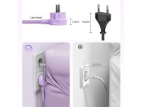 Régua de energia Orico PDC25 25W 6 em 1: 2 tomadas AC + 2 portas USB-A + 2 portas USB-C - Roxa Régua de energia Orico PDC25 25W 6 em 1: 2 tomadas AC + 2 portas USB-A + 2 portas USB-C - Roxa