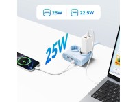 Regleta Orico PDC25 de 25 W 6 en 1: 2 puertos CA + 2 puertos USB-A + 2 puertos USB-C - Azul Regleta Orico PDC25 de 25 W 6 en 1: 2 puertos CA + 2 puertos USB-A + 2 puertos USB-C - Azul