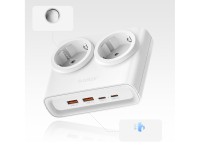 Régua de tomadas Orico PDC25 25W 6 em 1: 2x AC + 2x USB-A + 2x USB-C - Branca Régua de tomadas Orico PDC25 25W 6 em 1: 2x AC + 2x USB-A + 2x USB-C - Branca