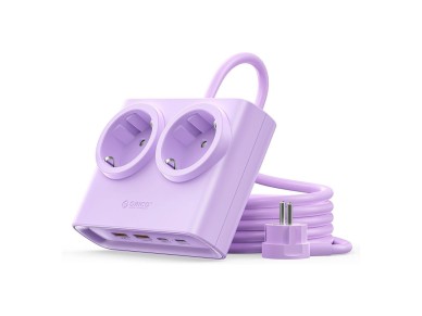 Orico PDC25 25W 6in1 Power Strip 2x AC + 2x USB-A + 2x USB-C - Purple Orico PDC25 25W 6in1 Power Strip 2x AC + 2x USB-A + 2x USB-C - Purple