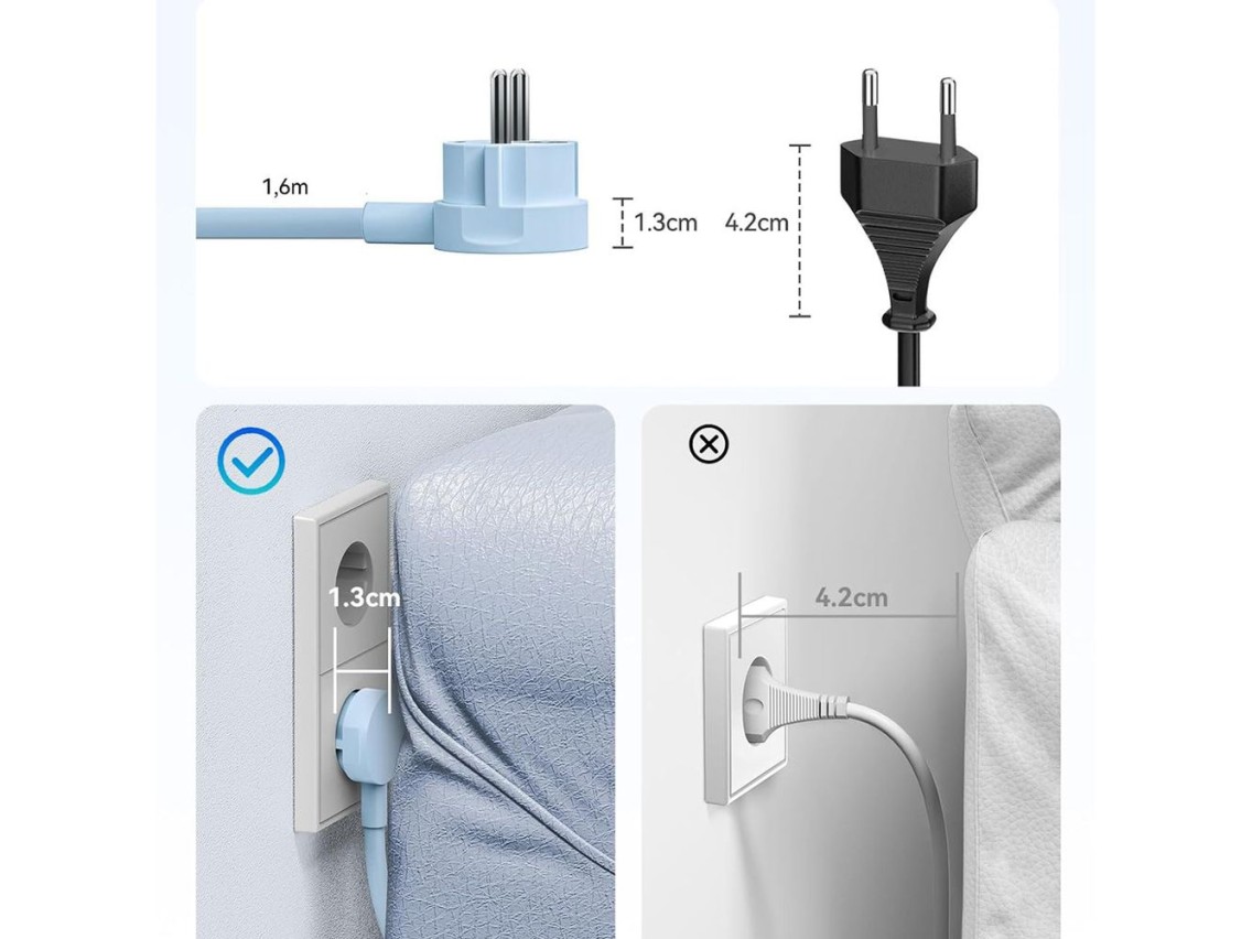 Orico PDC25 25W 6in1 Power Strip 2x AC + 2x USB-A + 2x USB-C - Blue