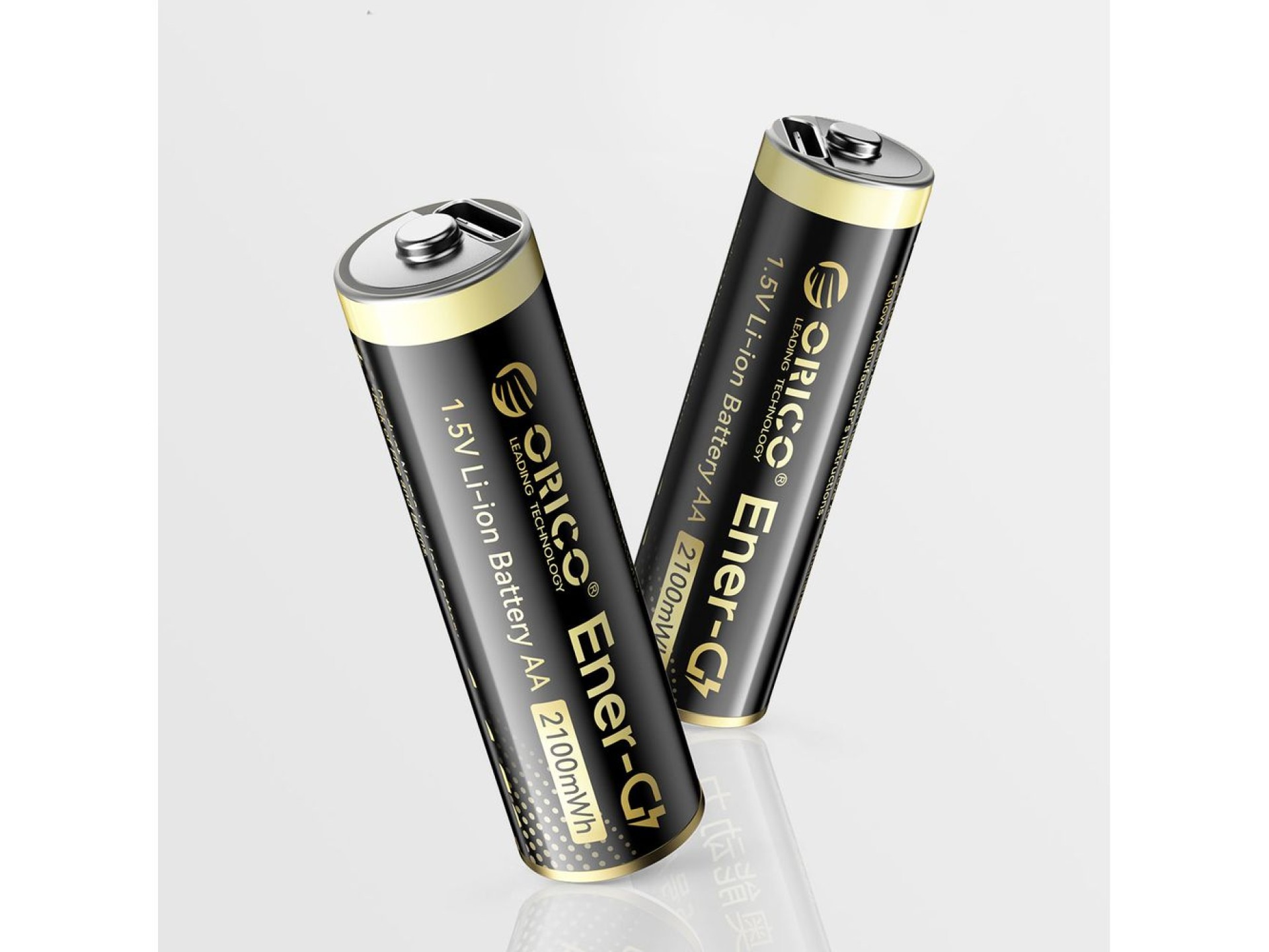 Orico Ener-G EG5C lithium battery 1.5V 2100mWh AA USB-C rechargeable battery 2 pcs.