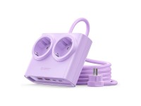 Régua de energia Orico PDC25 25W 6 em 1: 2 tomadas AC + 2 portas USB-A + 2 portas USB-C - Roxa Régua de energia Orico PDC25 25W 6 em 1: 2 tomadas AC + 2 portas USB-A + 2 portas USB-C - Roxa