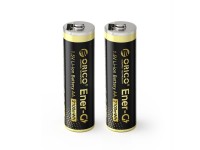 Bateria de l�tio Orico Ener-G EG5C 1,5V 2100mWh AA recarreg�vel via USB-C com cabo de carregamento (
