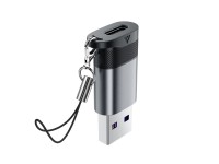 Acefast J8 USB-C - USB-A Adapter - Gray
