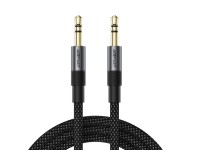 Acefast J10 AUX cable mini jack 3.5mm 1m - black
